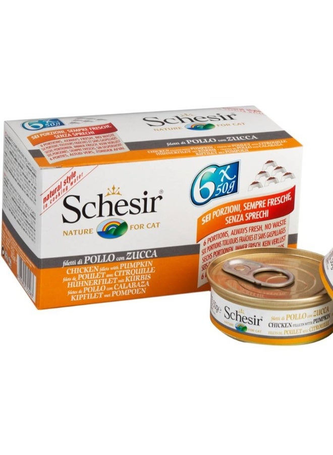 Caesar Canned Cheeser Chicken Fillet with Pumpkin in Water for Cats 6 x 50g - Image 4